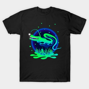 Strange World Weird Crocodile Under Sea water T-Shirt